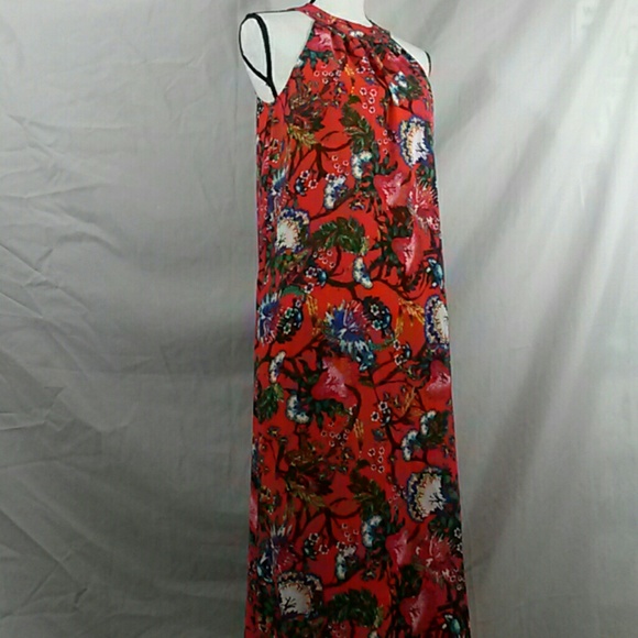 NWT floral maxi sleeveless dress pockets - Picture 7 of 7